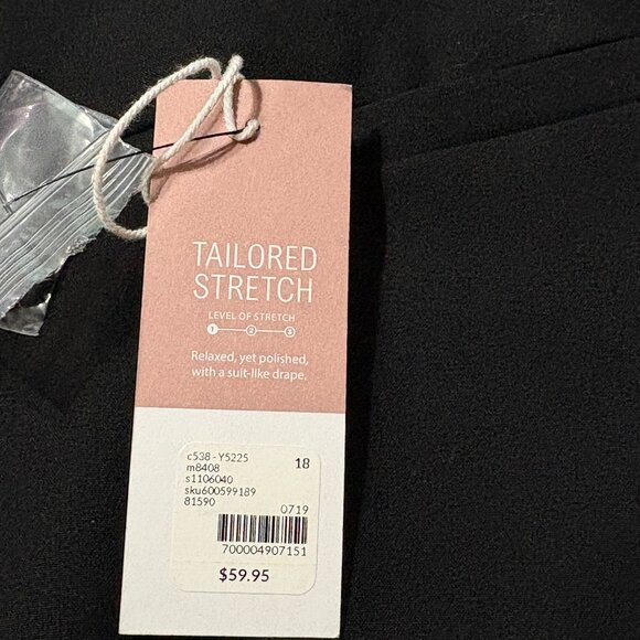 NWT Lane Bryant The Allie Wide Leg Pants Size 18 Black - Picture 5 of 12